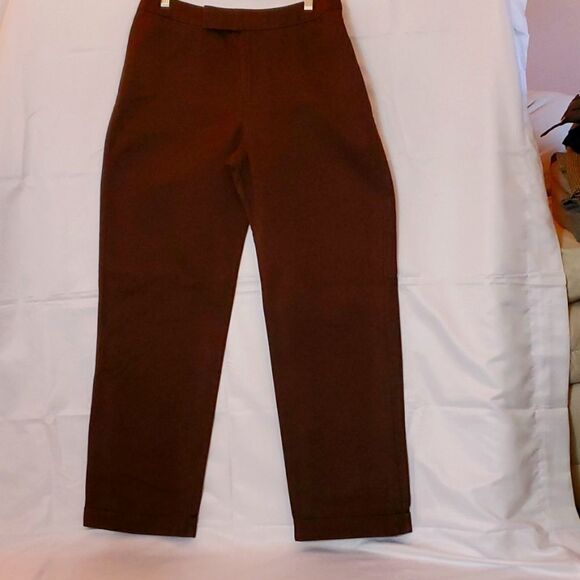 Lee Performance Khakis - 100% Cotton - Womens Brown Pants - Size 12M - Picture 1 of 8